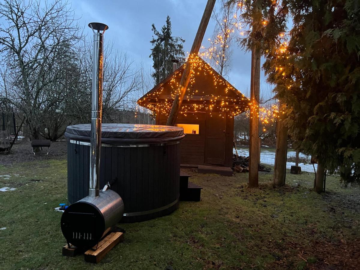 Private Farm Jakuzzi Sauna In The Forest Talsi Kültér fotó